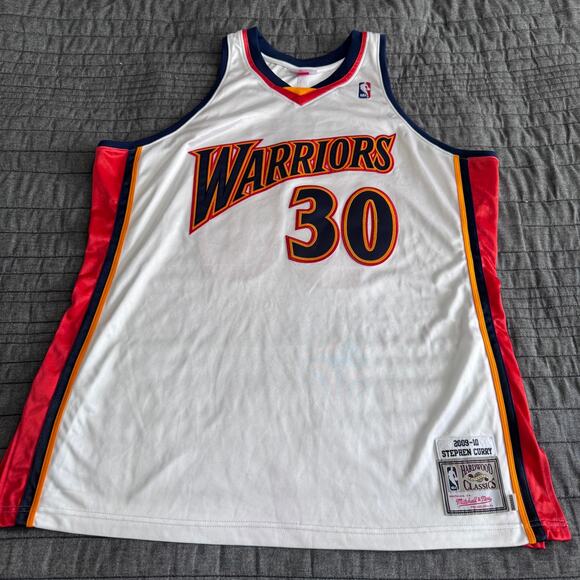 Authentic Mitchell & Ness NBA Golden State Warriors Steph Curry 09 Jersey Sz 2XL - Picture 1 of 14